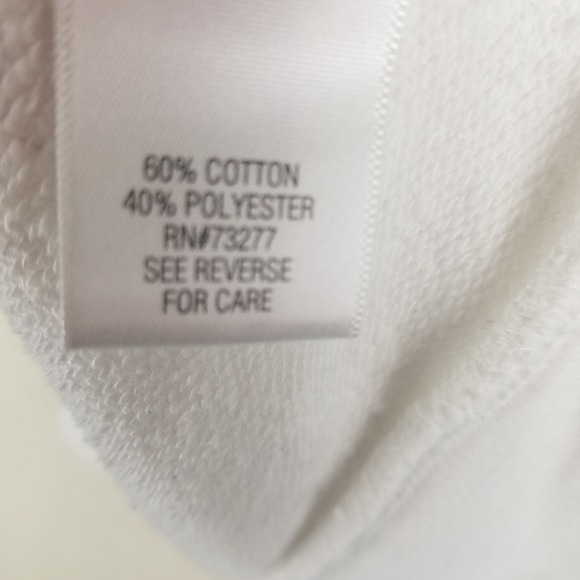 Croft & Barrow Womens White Full Zip Sweatshirt Jacket Size XL Mock Neck Pockets - Picture 5 of 6